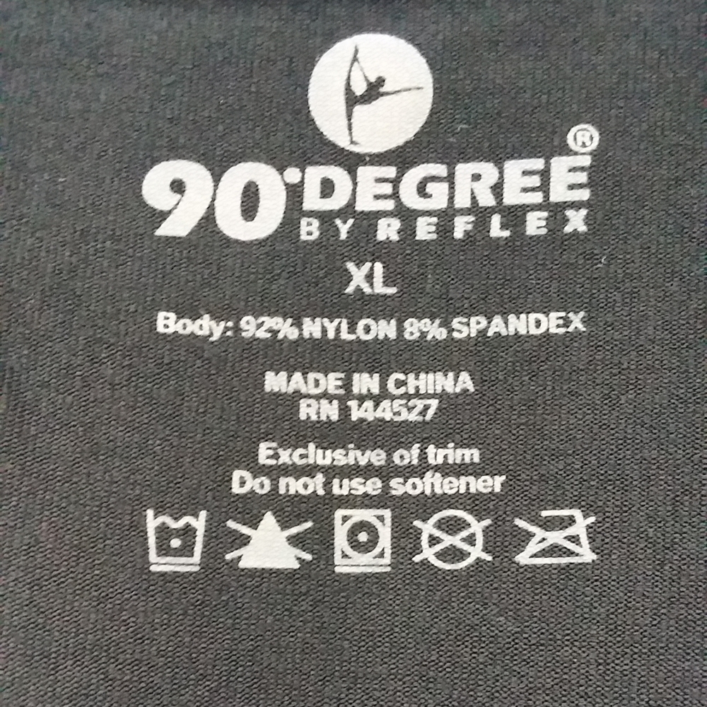 90 degrees black halter razor back workout top - Picture 4 of 9